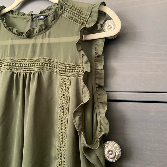 Navy green blouse - Picture 3 of 6